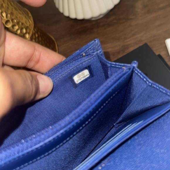 Chanel Blue Quilted Wallet - Picture 12 of 13